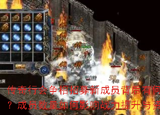 传奇行会争相招募新成员背后有何战略考量?成员数量如何影响战力提升与资源争夺? 传奇行会争相招募新成员背后有何战略考量?成员数量如何影响战力提升与资源争夺?