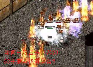 如何高效击杀世界BOSS并赢取稀有装备? 如何高效击杀世界BOSS并赢取稀有装备?