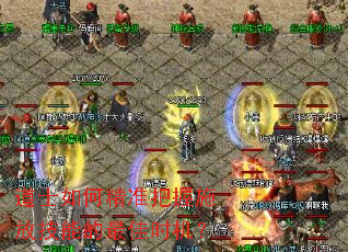 道士如何精准把握施放技能的最佳时机? 道士如何精准把握施放技能的最佳时机?