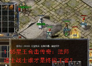 1.85星王合击传奇:法师道士战士谁才是终极王者? 1.85星王合击传奇:法师道士战士谁才是终极王者?