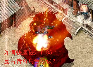 如何快速提升1.85复古传奇角色等级? 如何快速提升1.85复古传奇角色等级?
