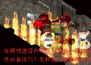 如何快速提升等级与装备?征战玛法大陆有哪些必备技巧?怎样建立最强行会称霸全服? 如何快速提升等级与装备?征战玛法大陆有哪些必备技巧?怎样建立最强行会称霸全服?