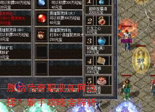 原始传奇职业如何选择?新手攻略全解析 原始传奇职业如何选择?新手攻略全解析