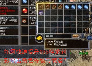 如何快速提升195神龙刺影合击角色等级与装备? 如何快速提升195神龙刺影合击角色等级与装备?