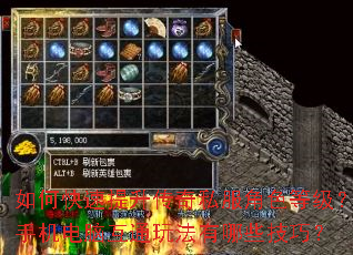 如何快速提升传奇私服角色等级?手机电脑互通玩法有哪些技巧? 如何快速提升传奇私服角色等级?手机电脑互通玩法有哪些技巧?