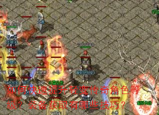 如何快速提升轻变传奇角色等级?装备获取有哪些技巧? 如何快速提升轻变传奇角色等级?装备获取有哪些技巧?