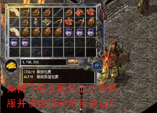 如何下载正版热血传奇私服并快速提升角色等级? 如何下载正版热血传奇私服并快速提升角色等级?