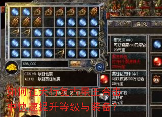 如何在天行复古星王合击中快速提升等级与装备? 如何在天行复古星王合击中快速提升等级与装备?