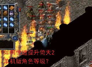 如何快速提升倚天2单机版角色等级? 如何快速提升倚天2单机版角色等级?