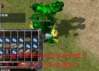 公益服单职业传奇如何快速上手?新手选什么职业最强? 公益服单职业传奇如何快速上手?新手选什么职业最强?