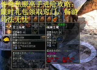 传奇私服高手进阶攻略：限时礼包领取窍门，畅游玛法无忧