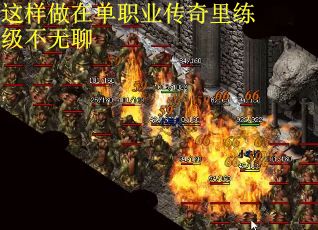 这样做在单职业传奇里练级不无聊