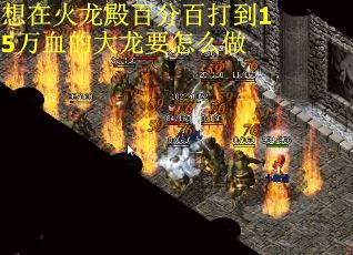 想在火龙殿百分百打到15万血的大龙要怎么做