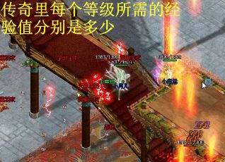 传奇里每个等级所需的经验值分别是多少