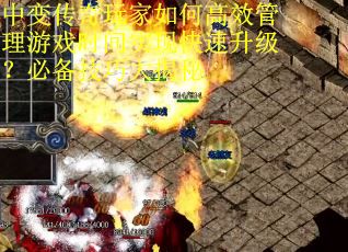 中变传奇玩家如何高效管理游戏时间实现快速升级？必备技巧大揭秘