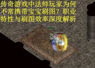 传奇游戏中法师玩家为何不常携带宝宝刷图？职业特性与刷图效率深度解析