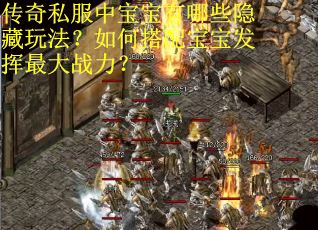 传奇私服中宝宝有哪些隐藏玩法?如何搭配宝宝发挥最大战力?
