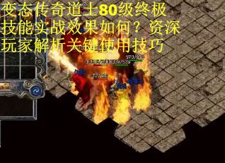 变态传奇道士80级终极技能实战效果如何?资深玩家解析关键使用技巧