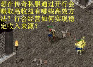 想在传奇私服通过开行会赚取高收益有哪些高效方法？行会经营如何实现稳定收入来源？