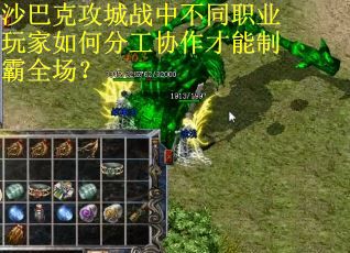 沙巴克攻城战中不同职业玩家如何分工协作才能制霸全场？